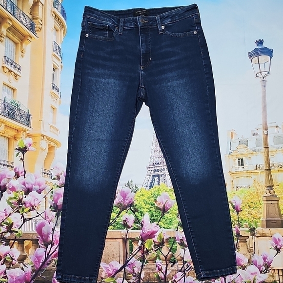 Banana Republic Curvy‎ Skinny Blue Jeans Size 29/8 Petite - Picture 2 of 6